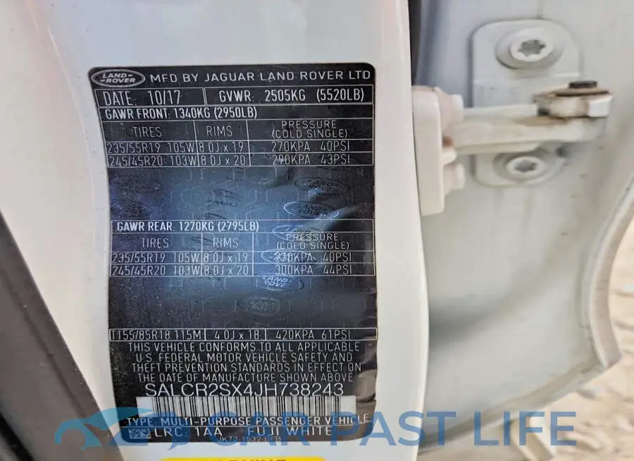 SALCR2SX4JH738243# 13