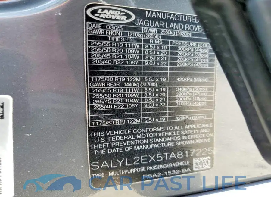 SALYL2EX5TA817225# 13