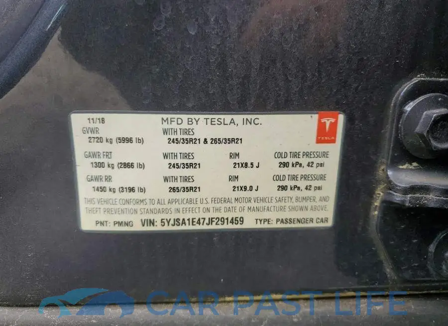 5YJSA1E47JF291459# 12