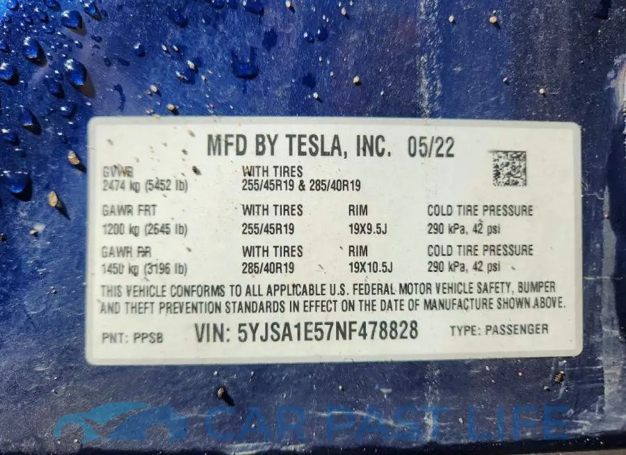 5YJSA1E57NF478828# 12