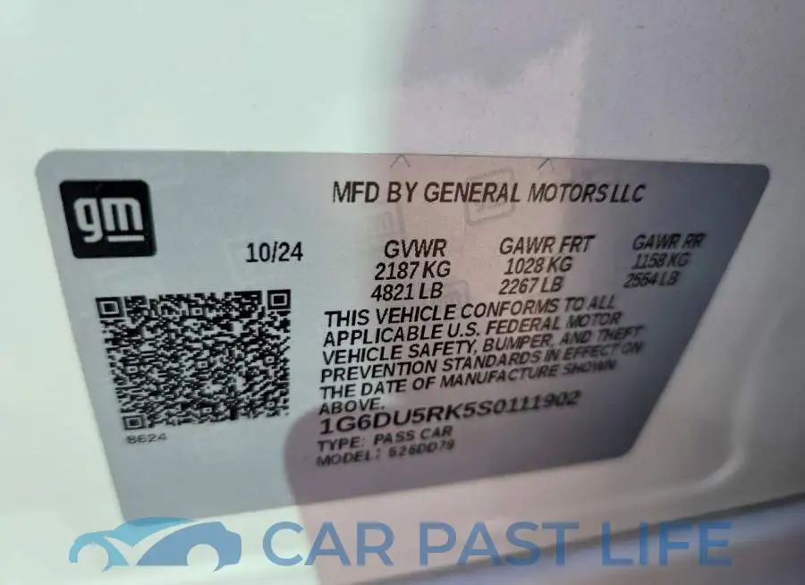 1G6DU5RK5S0111902# 12