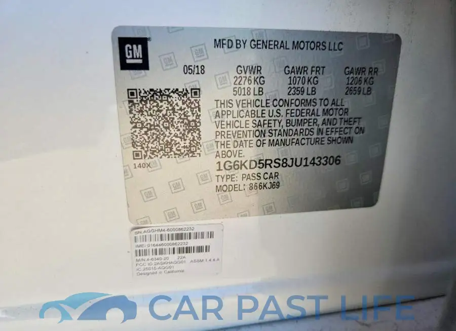 1G6KD5RS8JU143306# 12