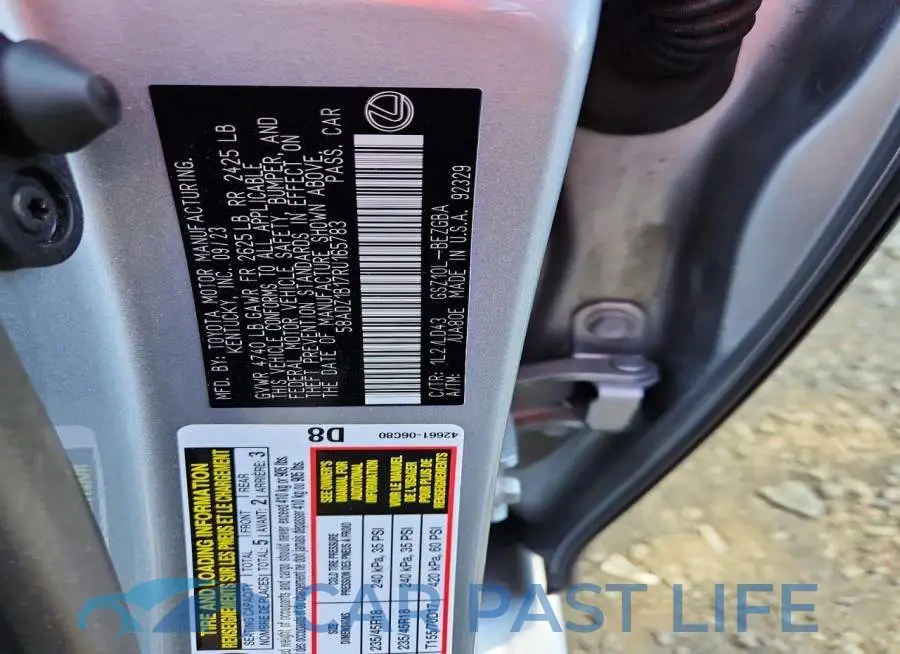 58ADZ1B17RU165783# 12
