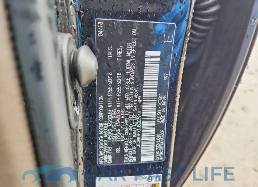 JTJBM7FX1J5203944# 13