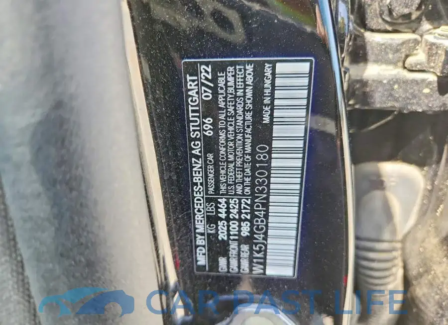 W1K5J4GB4PN330180# 12