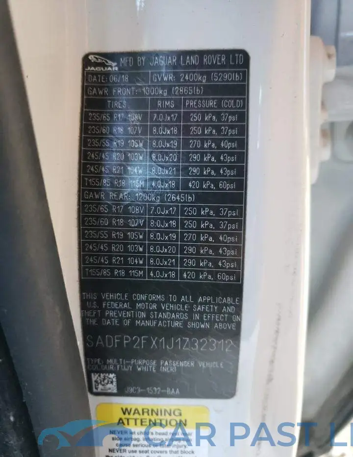 SADFP2FX1J1Z32312# 13