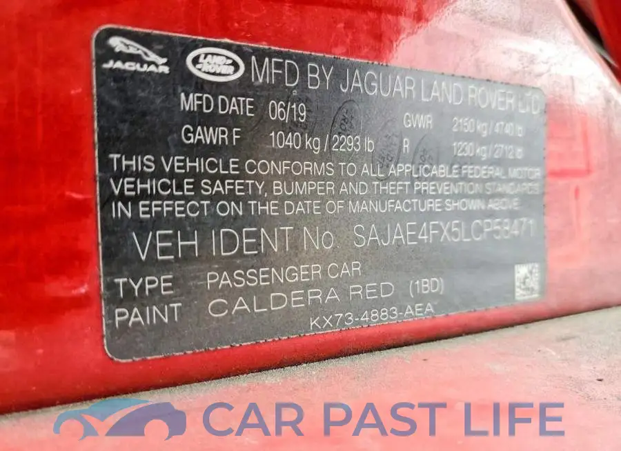 SAJAE4FX5LCP58471# 13