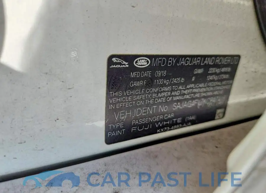 SAJAG4FV7KCP47415# 12