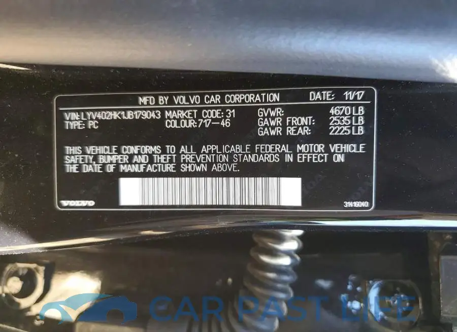 LYV402HK1JB179043# 12