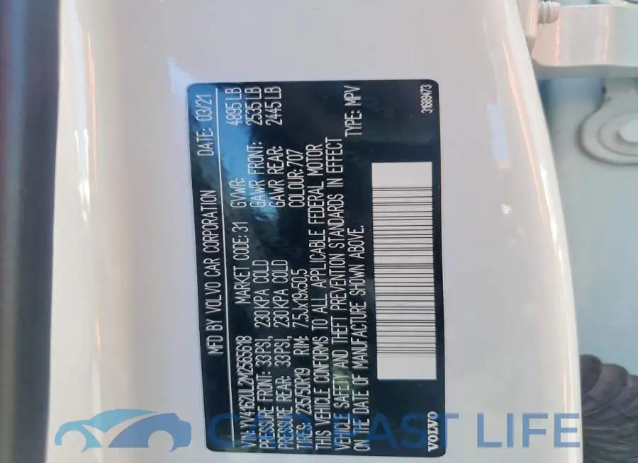 YV4162UL2M2565618# 13