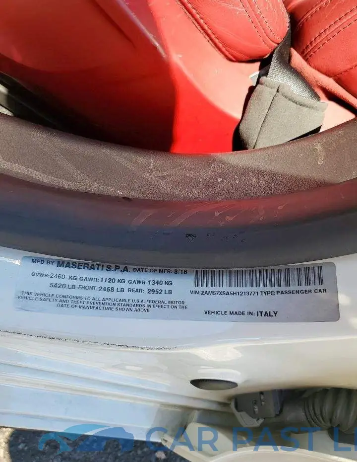 ZAM57XSA5H1213771# 12