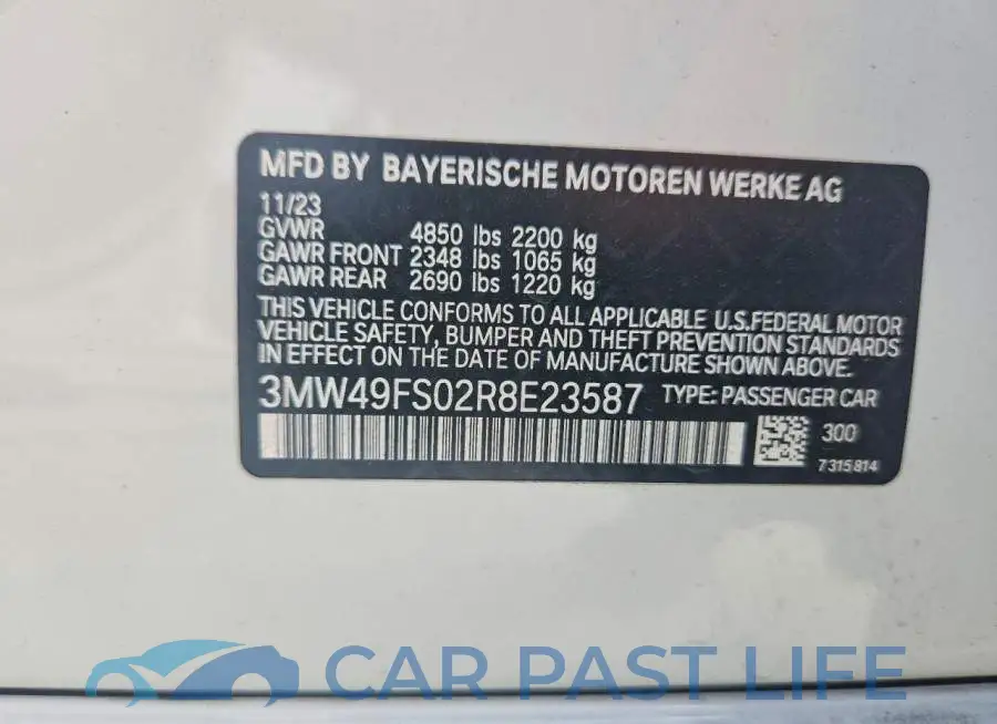 3MW49FS02R8E23587# 13