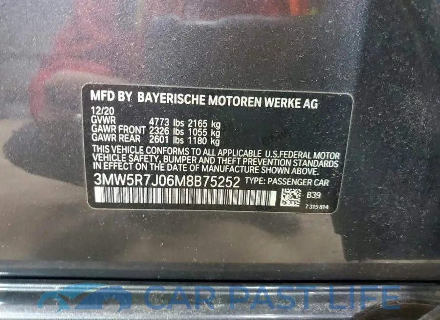 3MW5R7J06M8B75252# 12