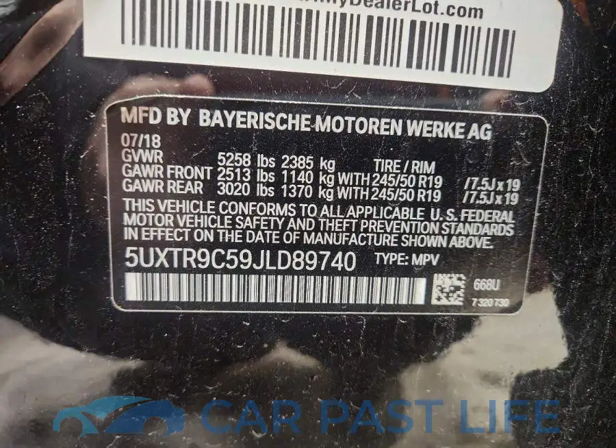 5UXTR9C59JLD89740# 13