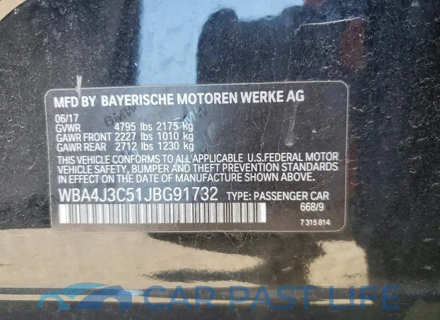 WBA4J3C51JBG91732# 13