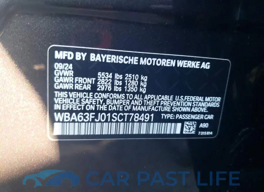 WBA63FJ01SCT78491# 13