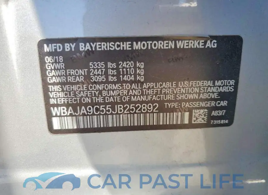 WBAJA9C55JB252892# 12
