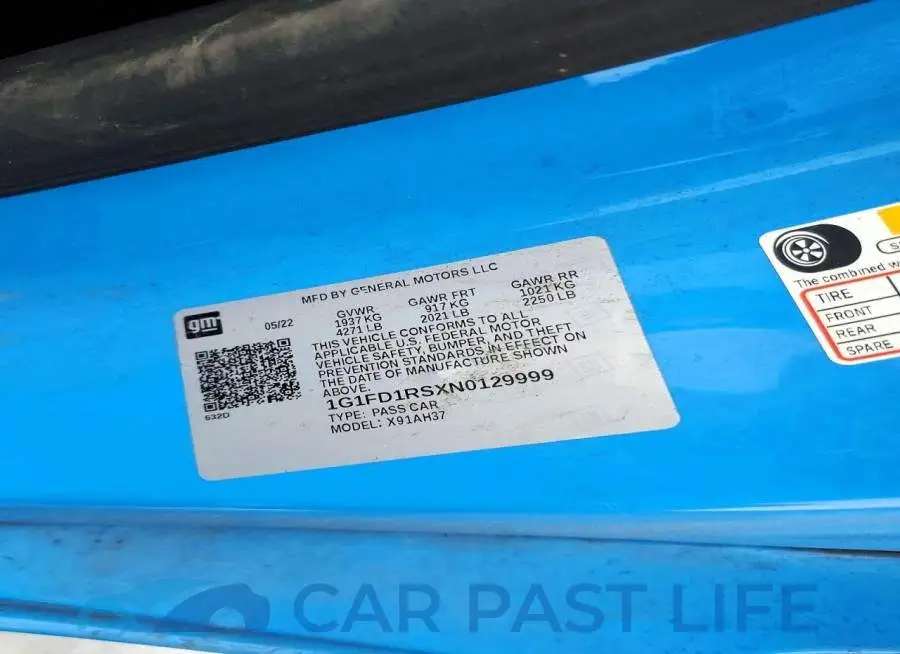 1G1FD1RSXN0129999# 13
