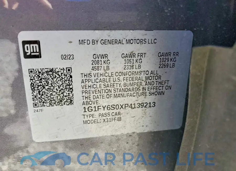 1G1FY6S0XP4139213# 14