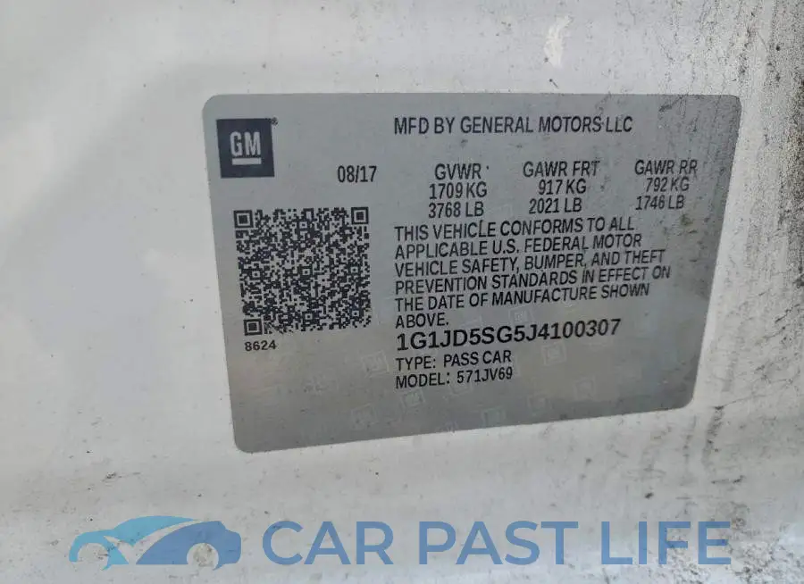 1G1JD5SG5J4100307# 12