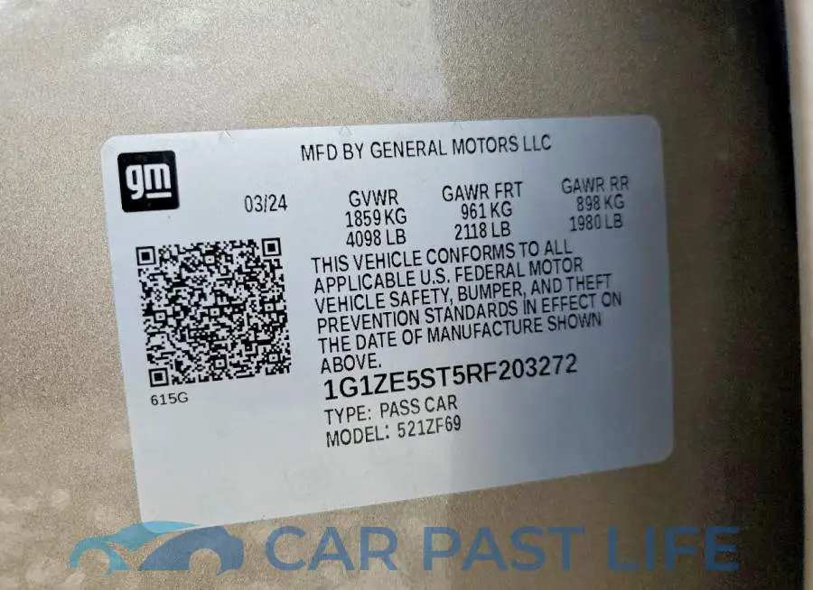 1G1ZE5ST5RF203272# 12