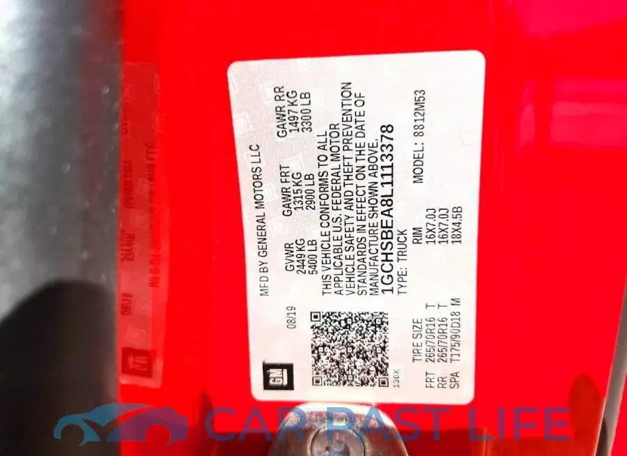 1GCHSBEA8L1113378# 13