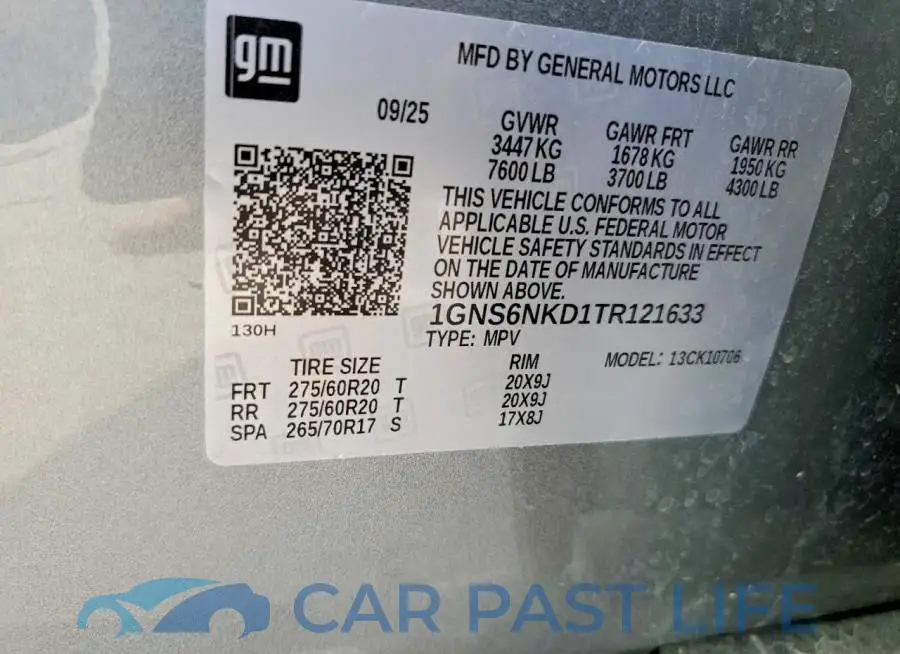 1GNS6NKD1TR121633# 13