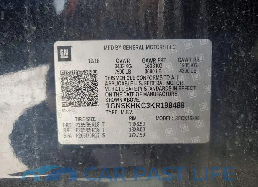 1GNSKHKC3KR198488# 14