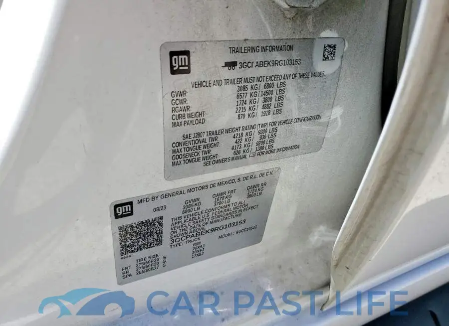 3GCPABEK9RG103153# 12