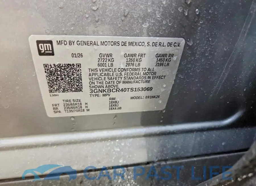 3GNKBCR40TS153069# 13
