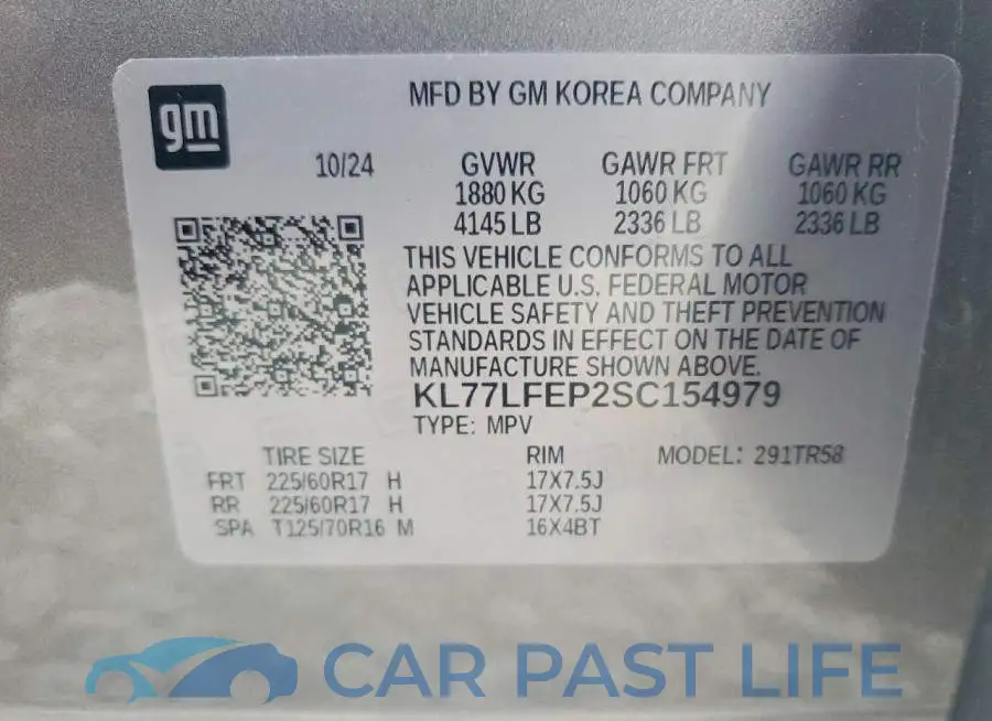 KL77LFEP2SC154979# 12