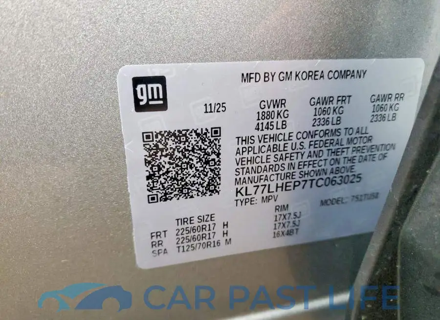 KL77LHEP7TC063025# 13