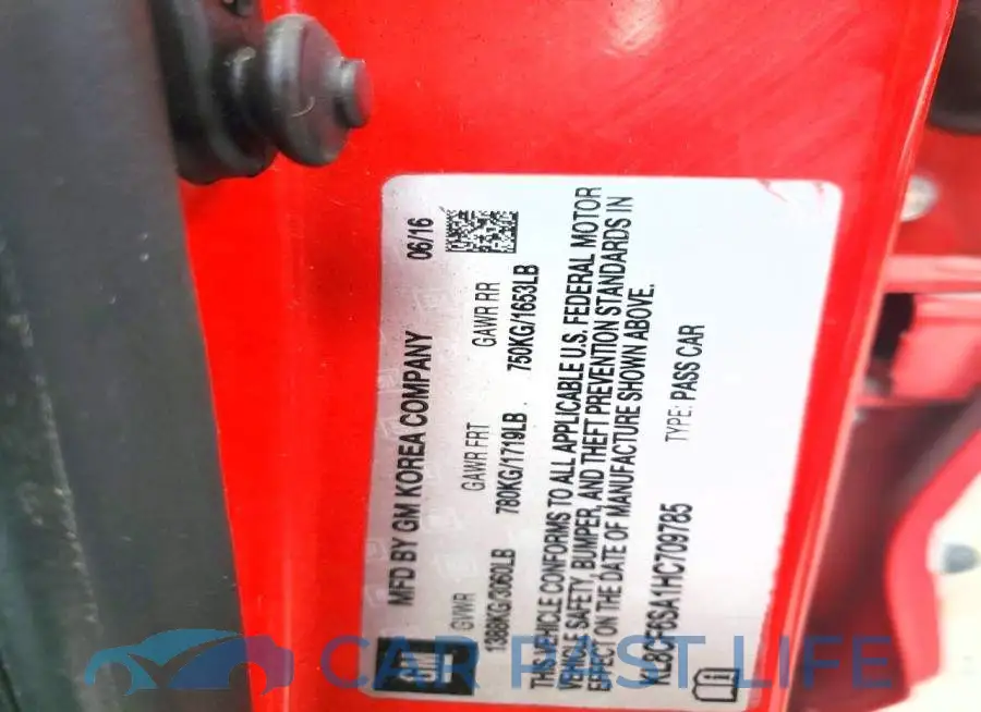 KL8CF6SA1HC709785# 12