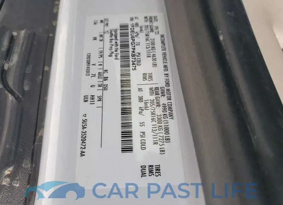 1FDEU6PG7PKB73475# 13
