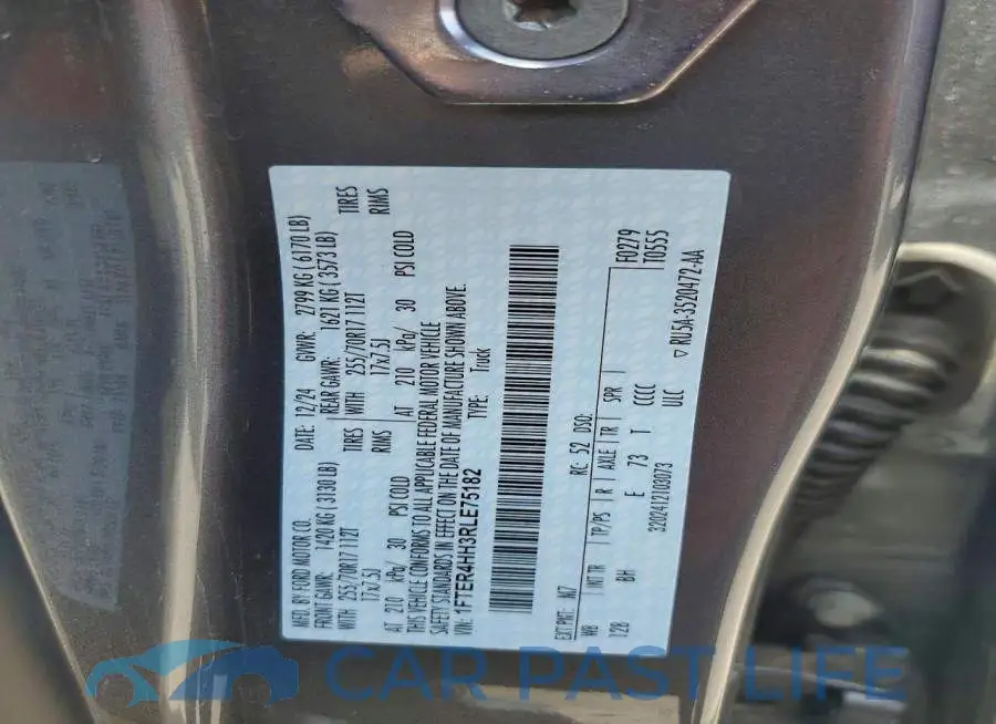 1FTER4HH3RLE75182# 12