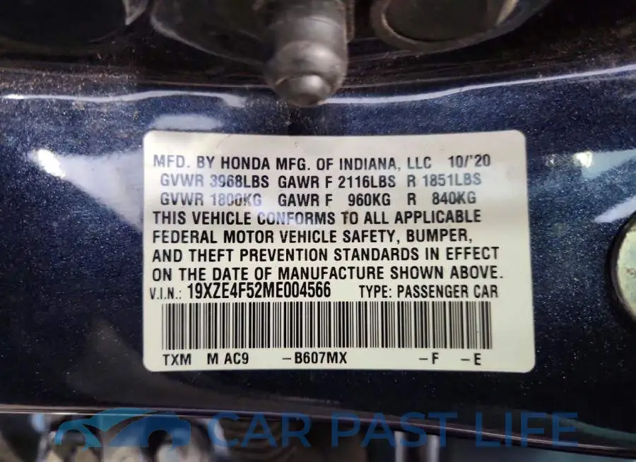 19XZE4F52ME004566# 12