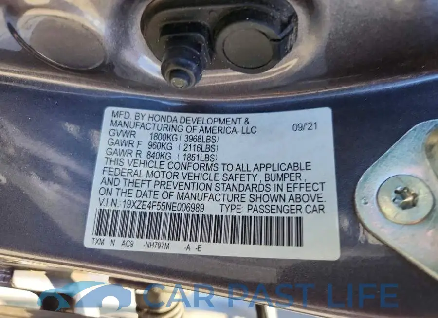 19XZE4F55NE006989# 12