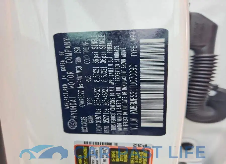 KM8RMES21TU070090# 13
