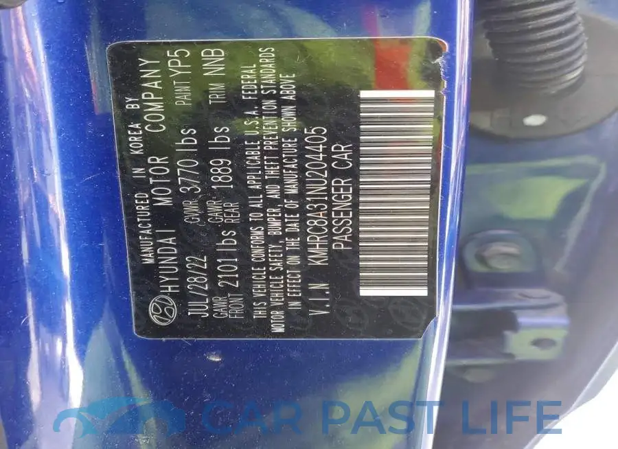 KMHRC8A31NU204405# 13