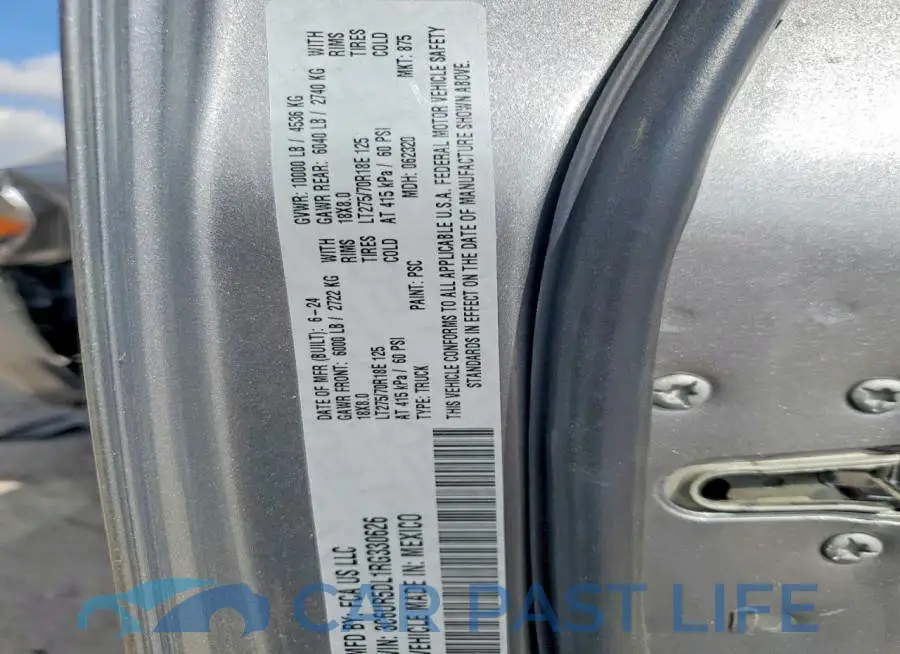3C6UR5DL1RG330626# 12