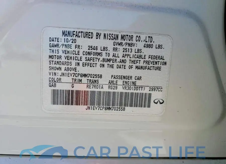 JN1EV7CP6MM702558# 12