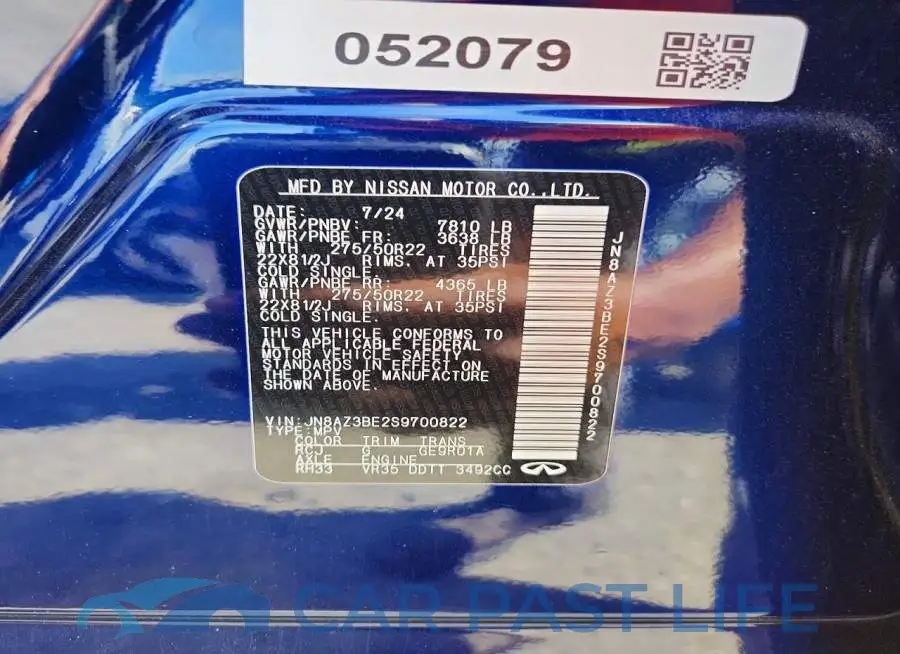 JN8AZ3BE2S9700822# 13