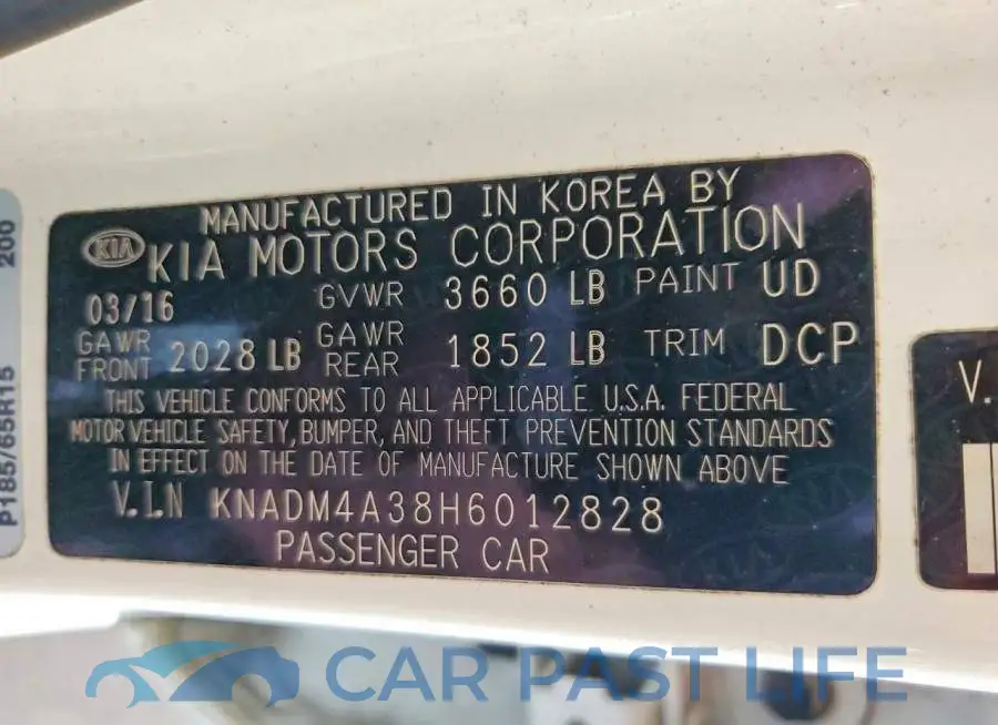 KNADM4A38H6012828# 13