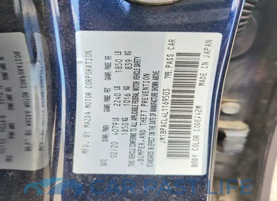 JM1BPACL4L1169503# 12