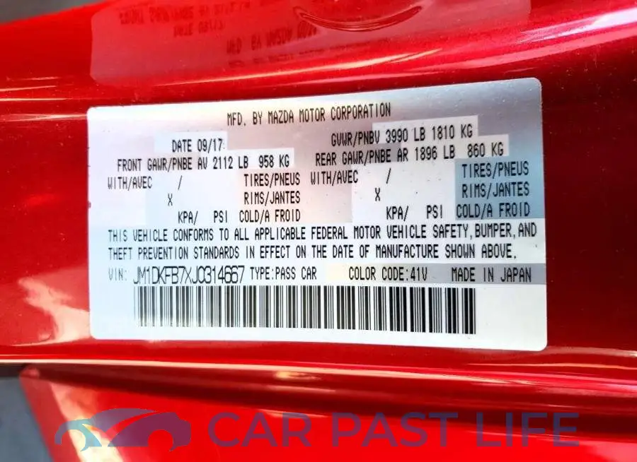 JM1DKFB7XJ0314667# 14
