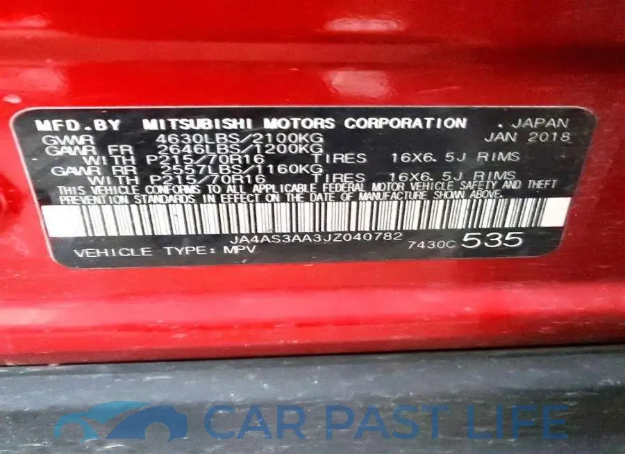 JA4AS3AA3JZ040782# 13