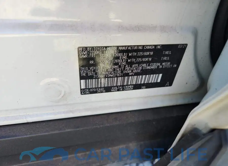 2T3B6RFV3MW021831# 14