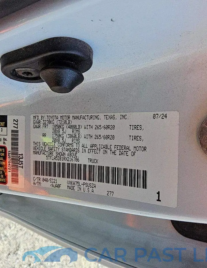 5TFLA5DB1RX216706# 12