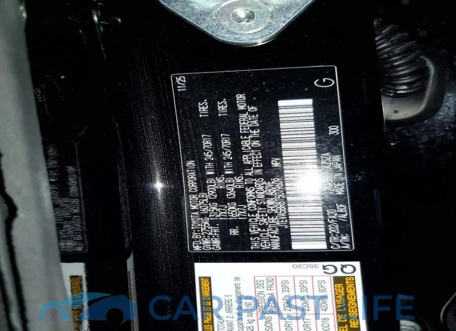 JTEVA5BR8T5079609# 12