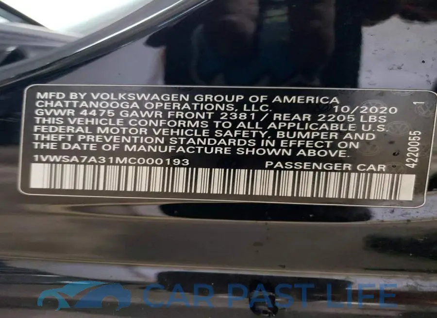 1VWSA7A31MC000193# 12